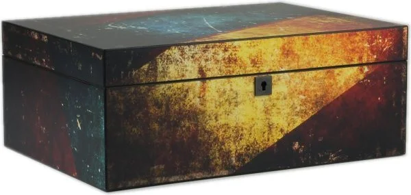 Humidor antichizat multicolor