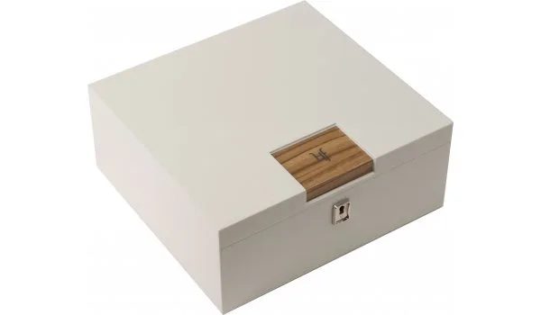 Humidor de birou HF Barcelona W Smart alb