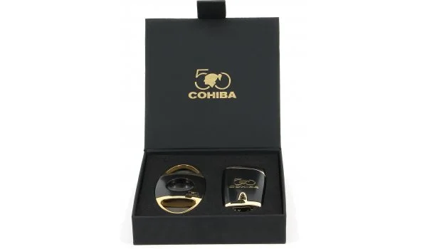 Set cadou negru 50 de ani de Cohiba